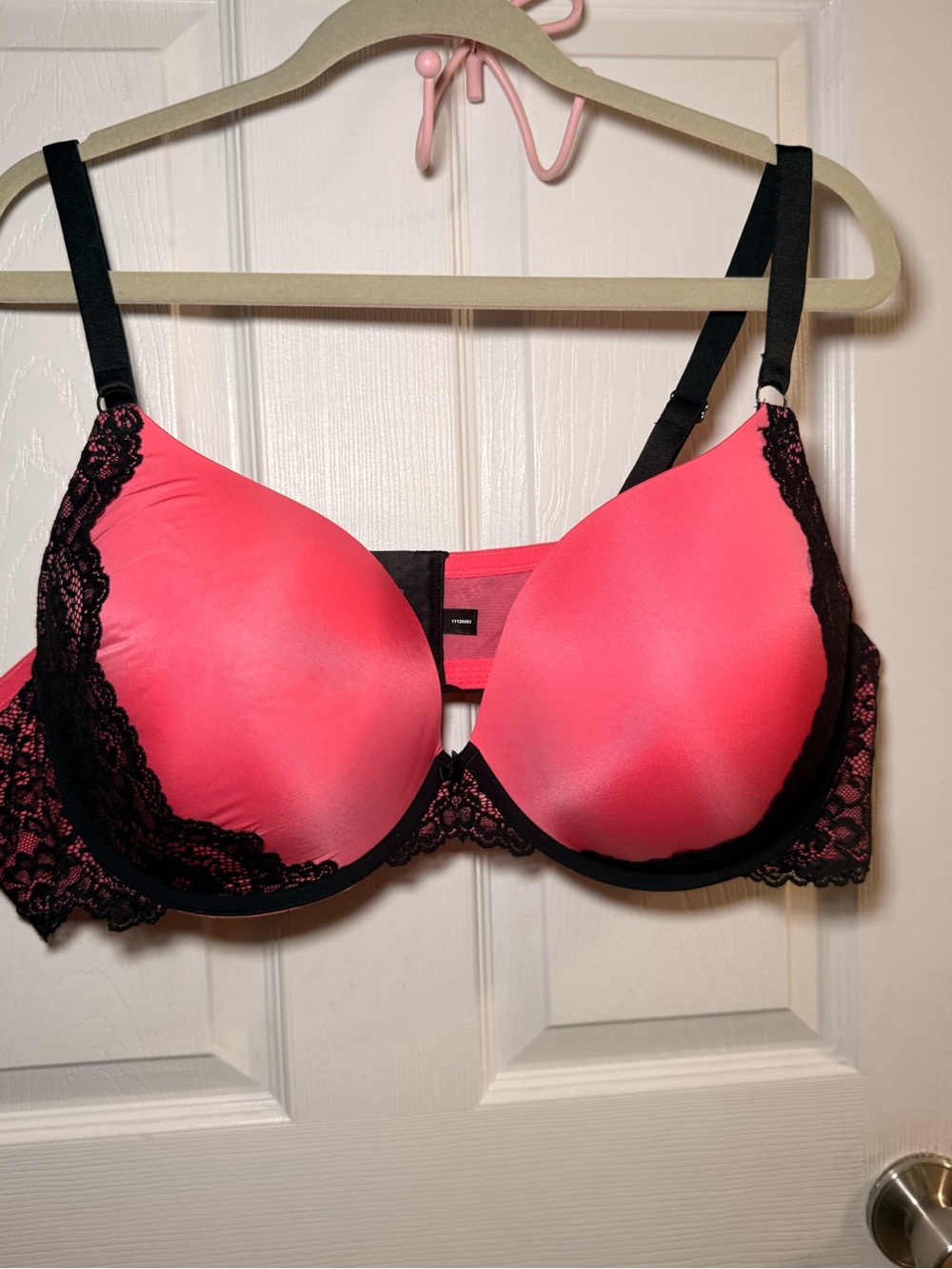 torrid Hot Pink & Black Lace Padded Bra